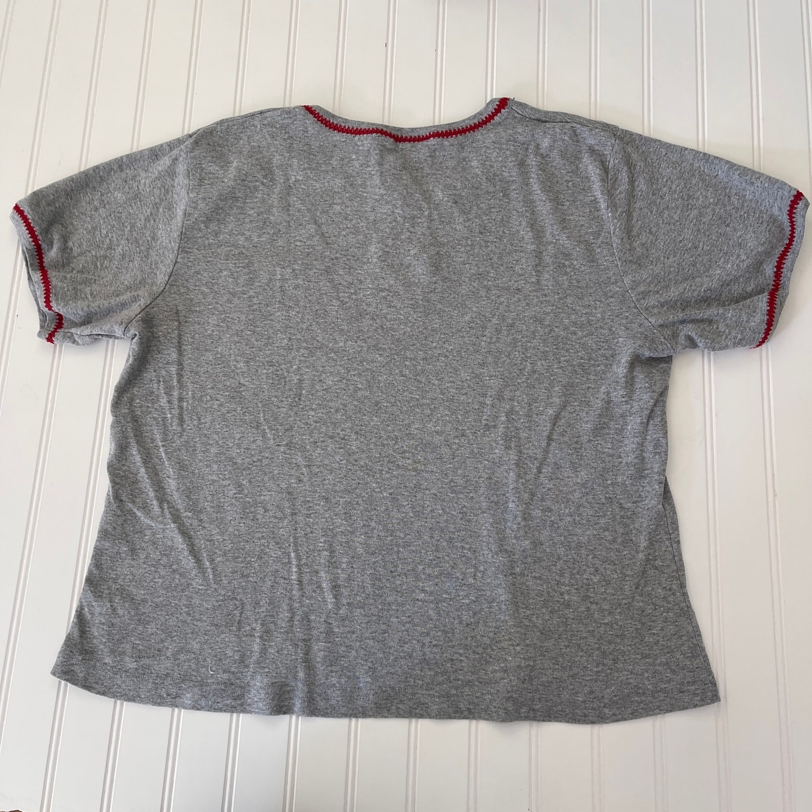 Vintage Vanity Fair CAT NAP Embroidered Top T Shirt Size Womens Large