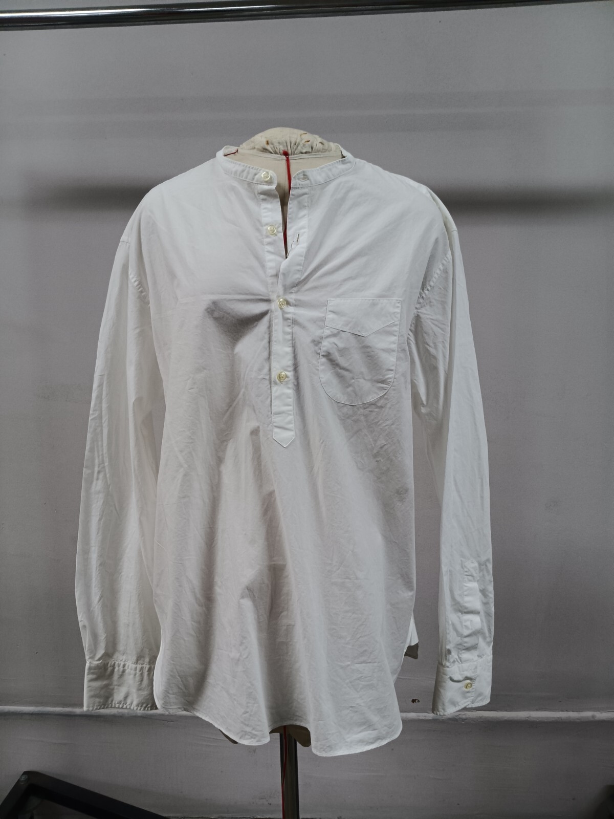 Officine Generale Paris 6e White Long Sleeve Blouse Size Large R