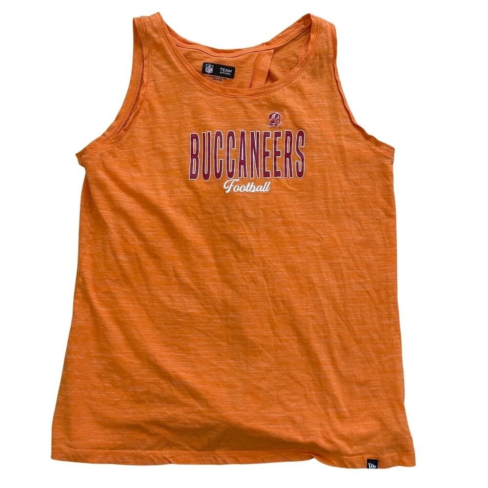 Tampa Bay Buccaneers Creamsicle Women’s Tank Top Open Back NFL Team New Era