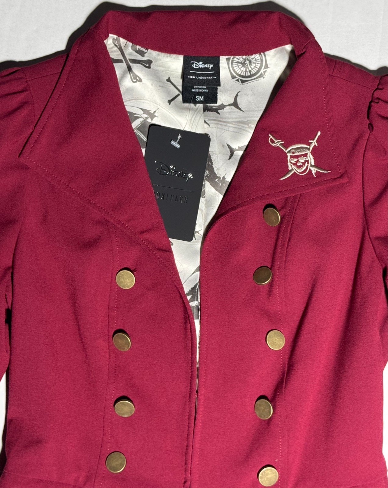 Her Universe Disney Pirates Of The Caribbean Women’s Waistcoat Size SM,1X NWT