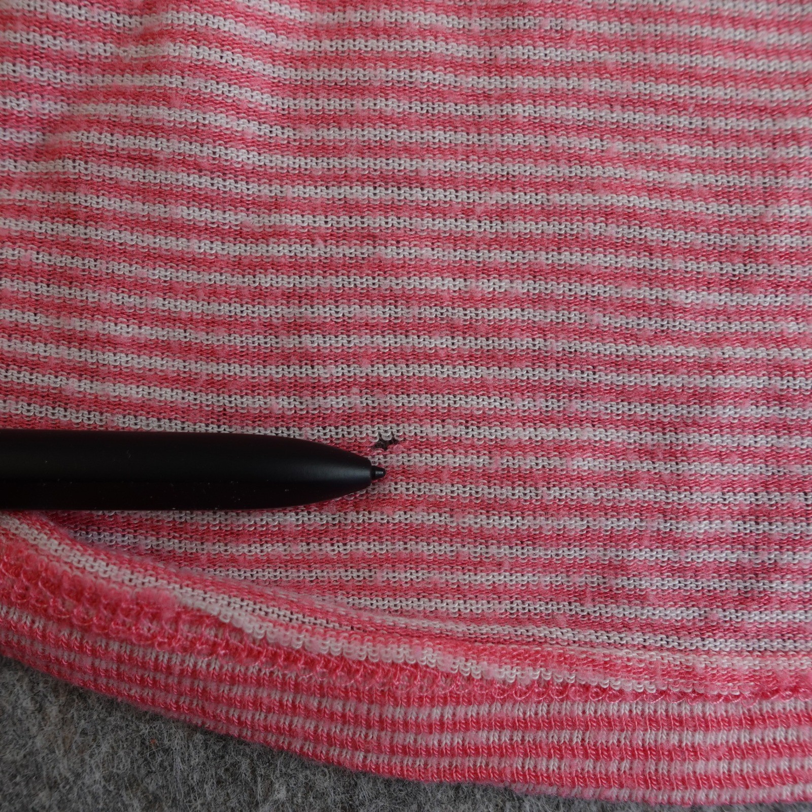 Vintage Y2K Babydoll Top S Pink Striped Empire Waist Tie Back Tunic Soft Girl