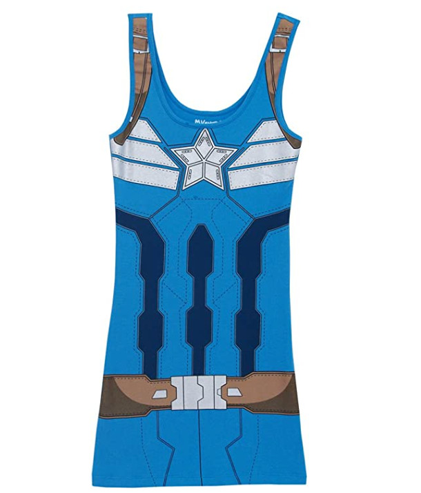 Captain America Steve Rogers Winter Soldier Juniors Costume Tank Tunic Dress