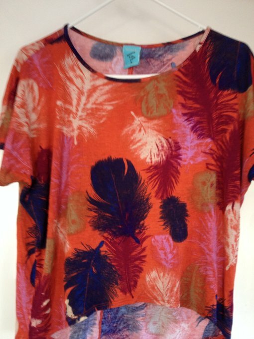 H.I.P. Happening in the Present Women’s Orange Black Tank Top Medium Sz M