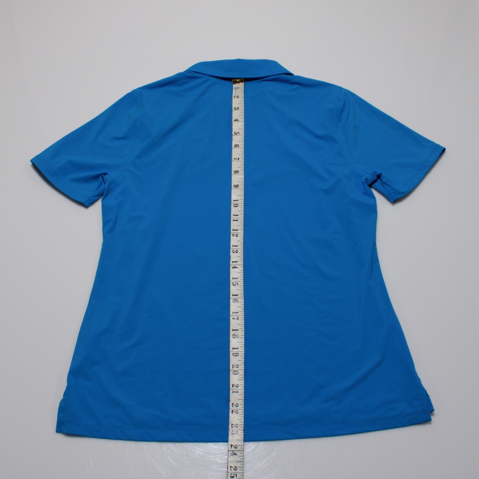 G/Fore NWT Short Sleeve Golf Polo Shirt Size S in Racer Blue Nylon & Spandex