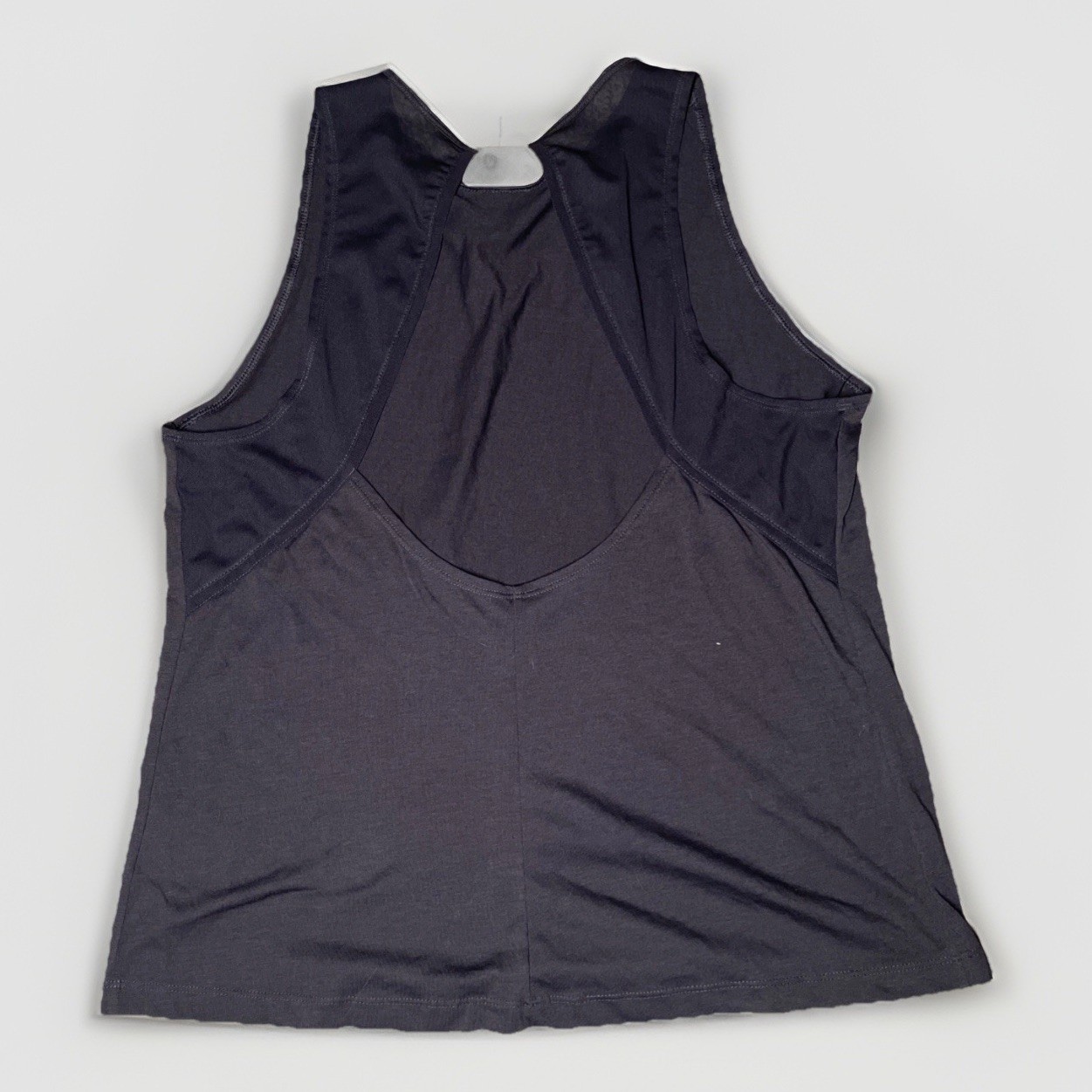 Nike Dri-Fit Sleeveless Shirt Women’s L Gray New W/ Tags Mesh Open Back Train