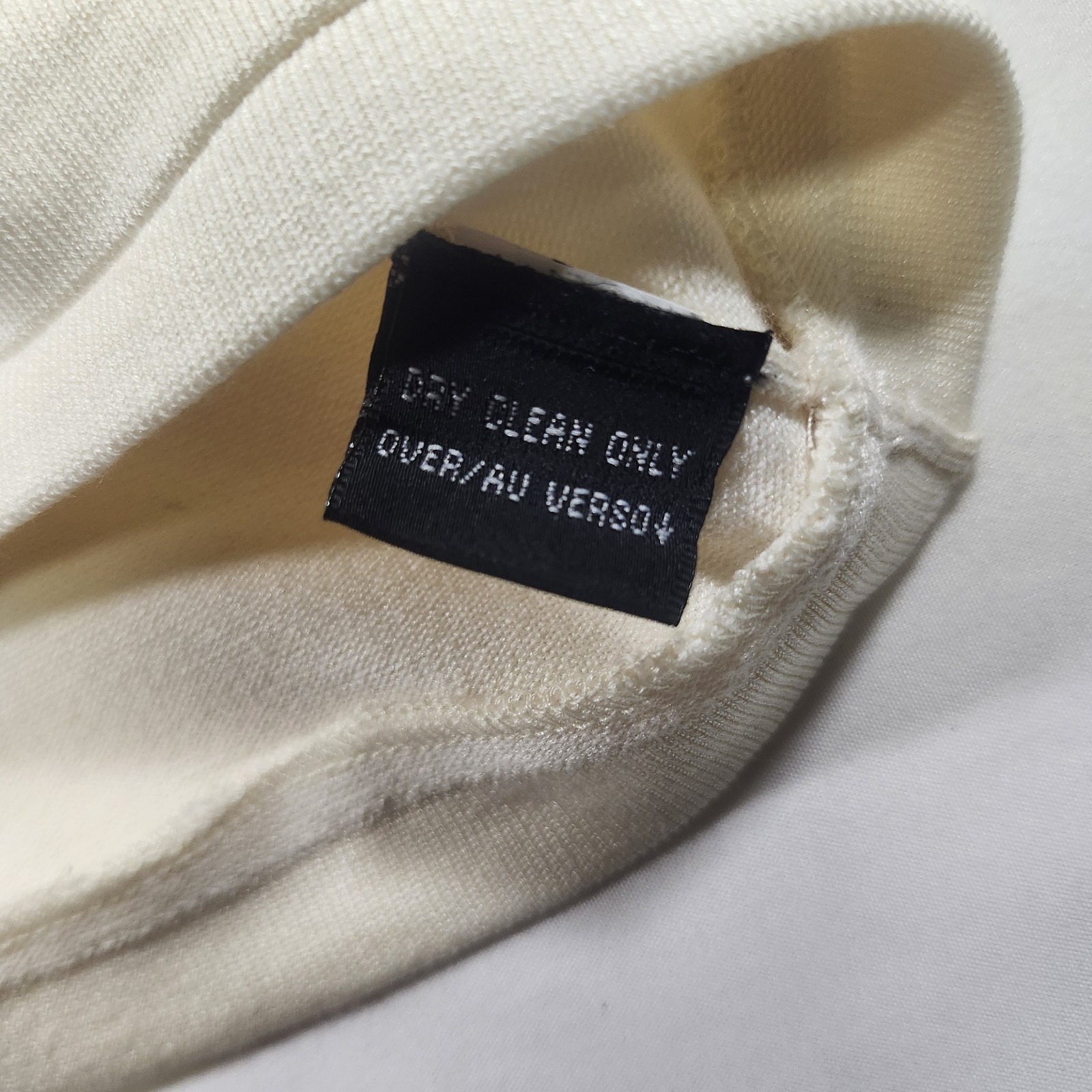 Ellen Tracy Womens Cream-Colored Knit Sleevless Cami Scoop Neck Silk Blend Large