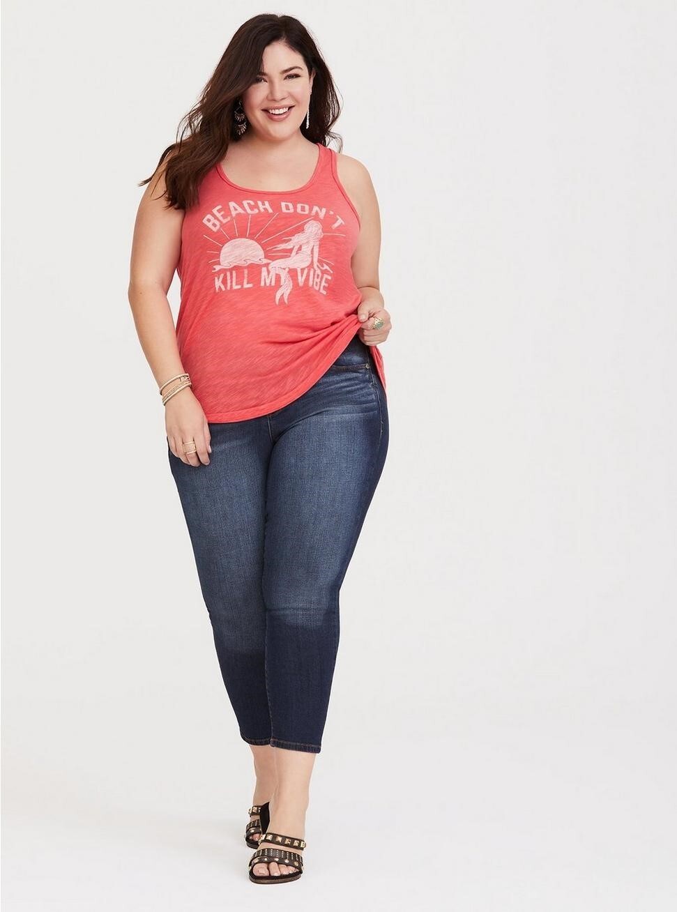 Torrid Mermaid Tank Coral NWT New 00X