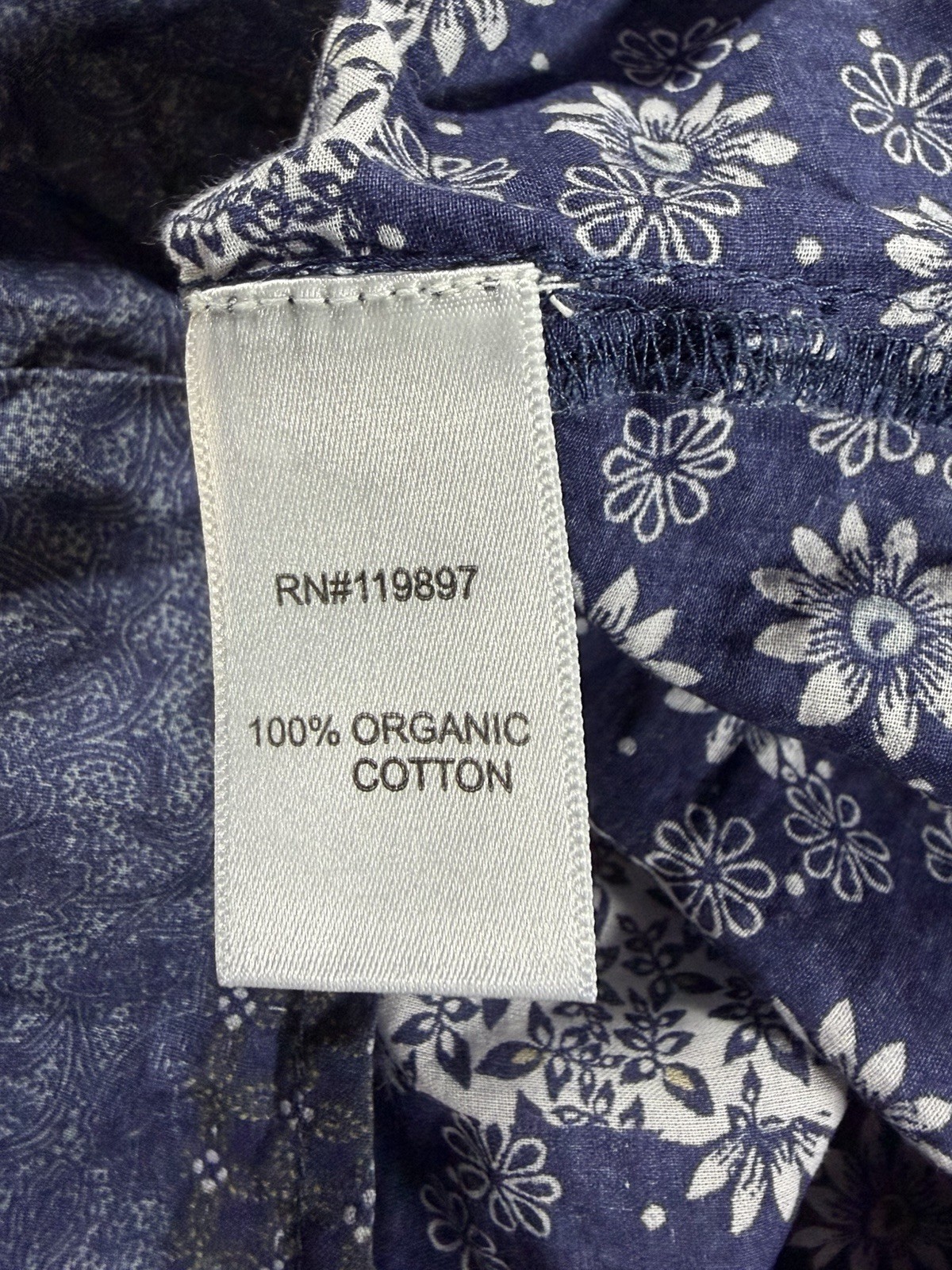 Anthropologie Saison-De-La-Fleur Eryn Blouse Blue Floral Medium