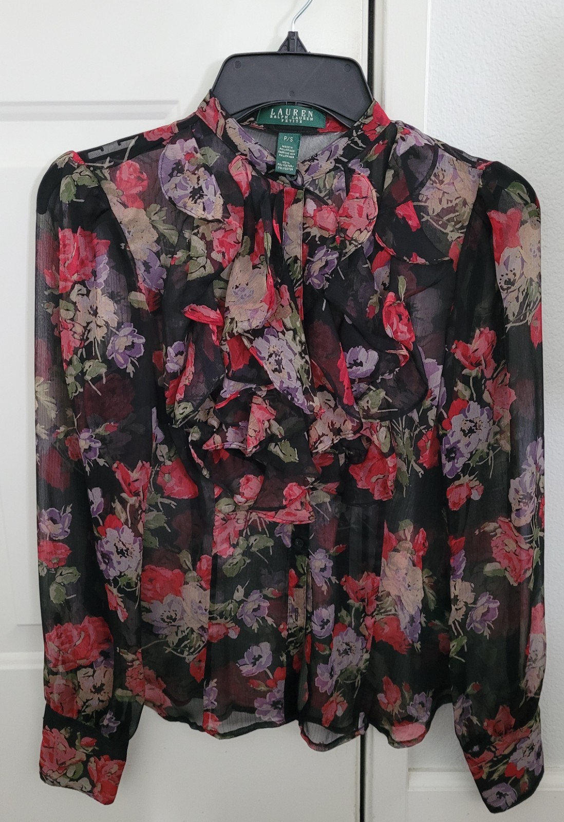 Ralph Lauren Petite Small (P/S) Polyester Blouse Pre-owned
