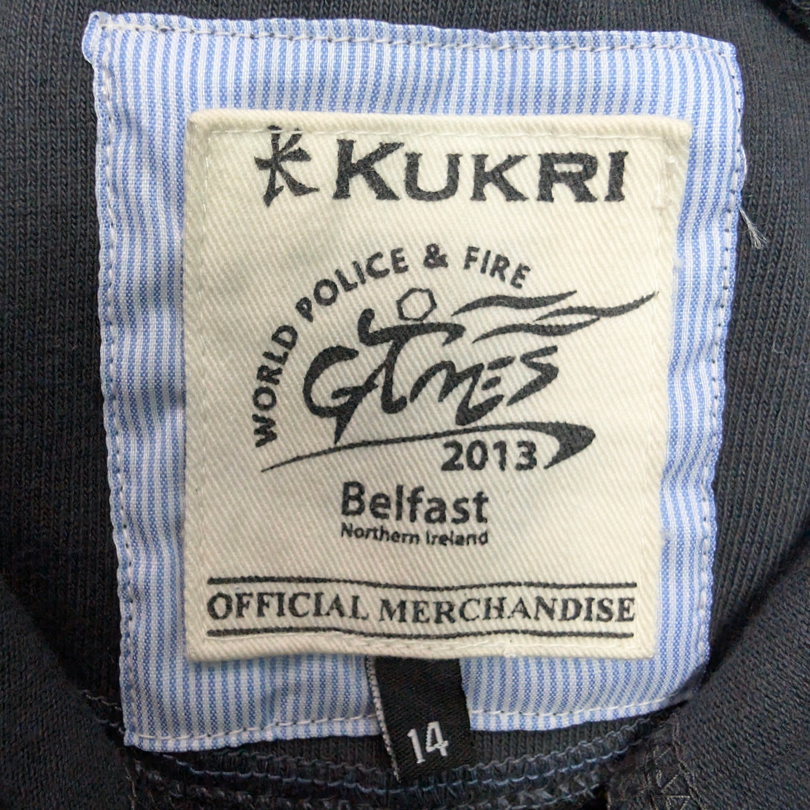 Kukri Rugby Polo Shirt 2013 World Police & Fire Games Belfast Womens Size 14