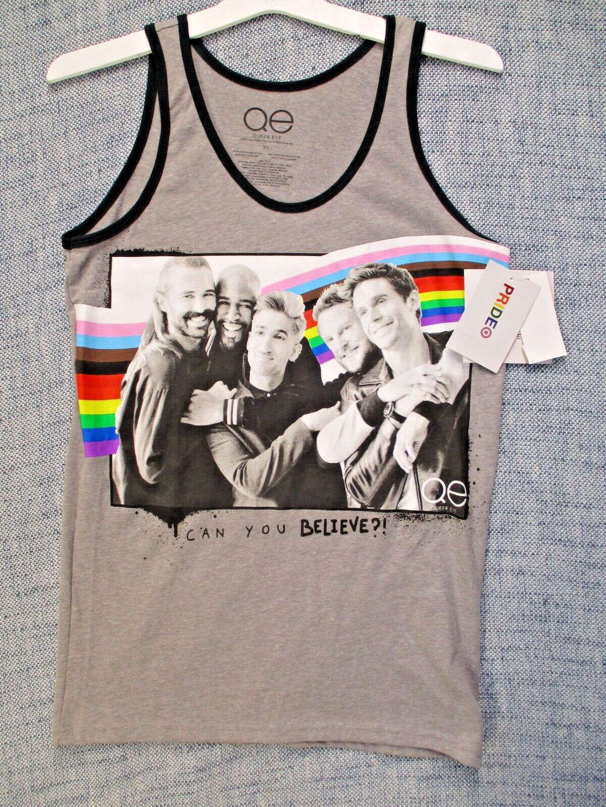 New Queer Eye “Can You Believe?” Pride Tank Top Size XS