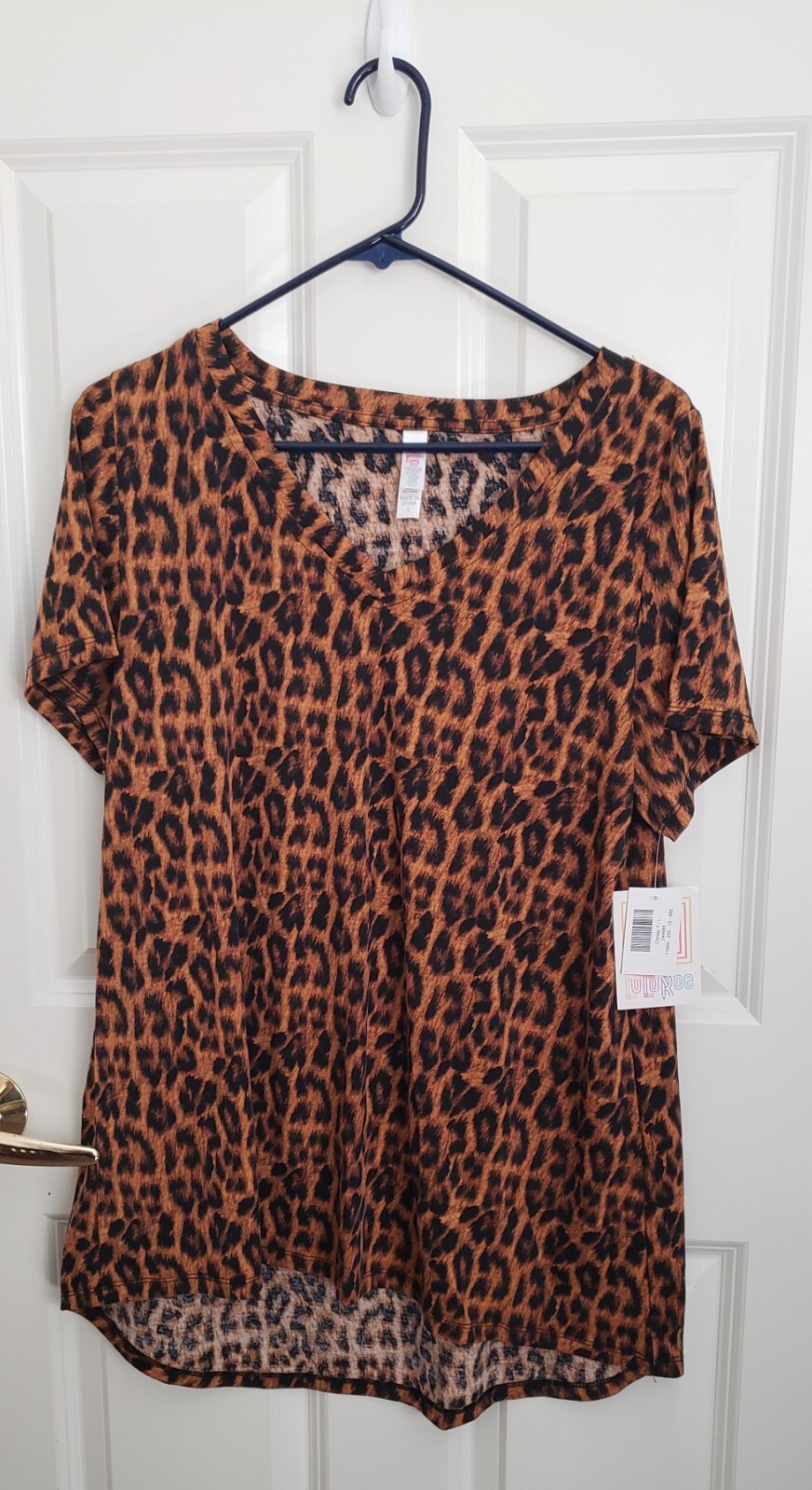 LuLaRoe Christy T Large Leopard Cheetah Animal Print NWT HTF RARE Unicorn