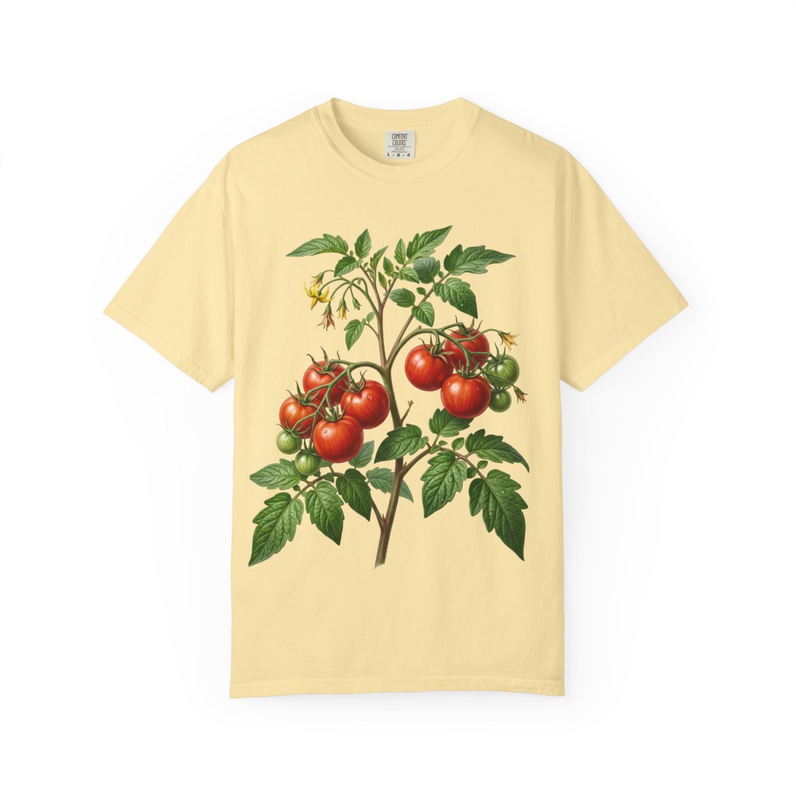 Vintage Tomato Plant Theme T-shirt | Botanical Garden Tee