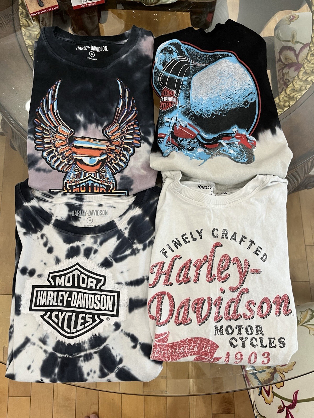 Harley-Davidson Motorcycle Women’s Graphic T-Shirts/Tank Size Medium Lot Of 4