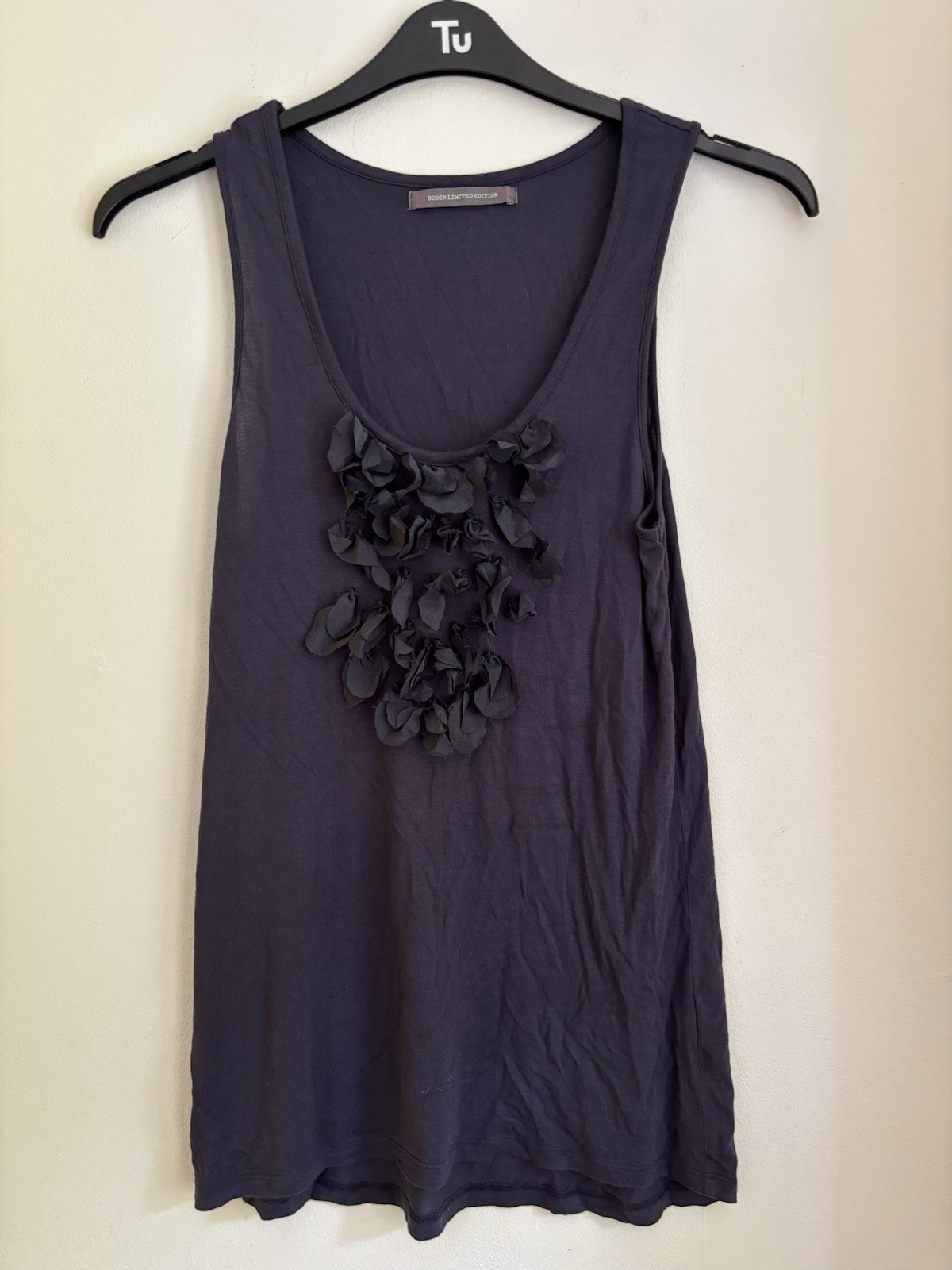 Boden Silk Cami Vest Top 12 Limited Edition Blue Summer Top