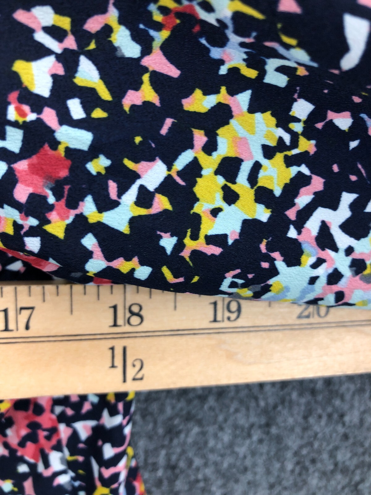 Collective Concepts Blouse Womens Medium Colorful Floral 3/4 Sleeve Boho Peasant