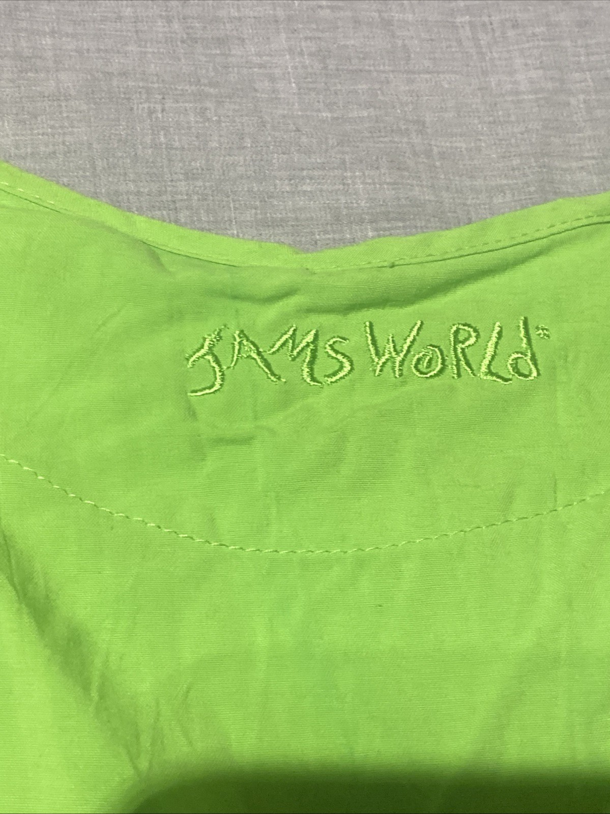 JAMS WORLD NWT Tank Top Women’s XL Green Relaxed CROPPED Hawaiian