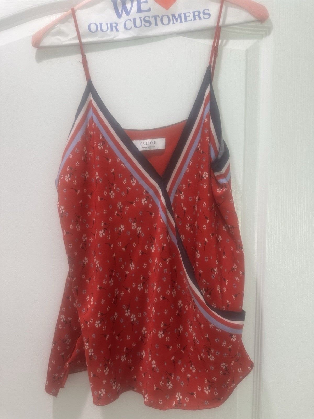 Bailey 44 Sleevless Red Floral Print Cami