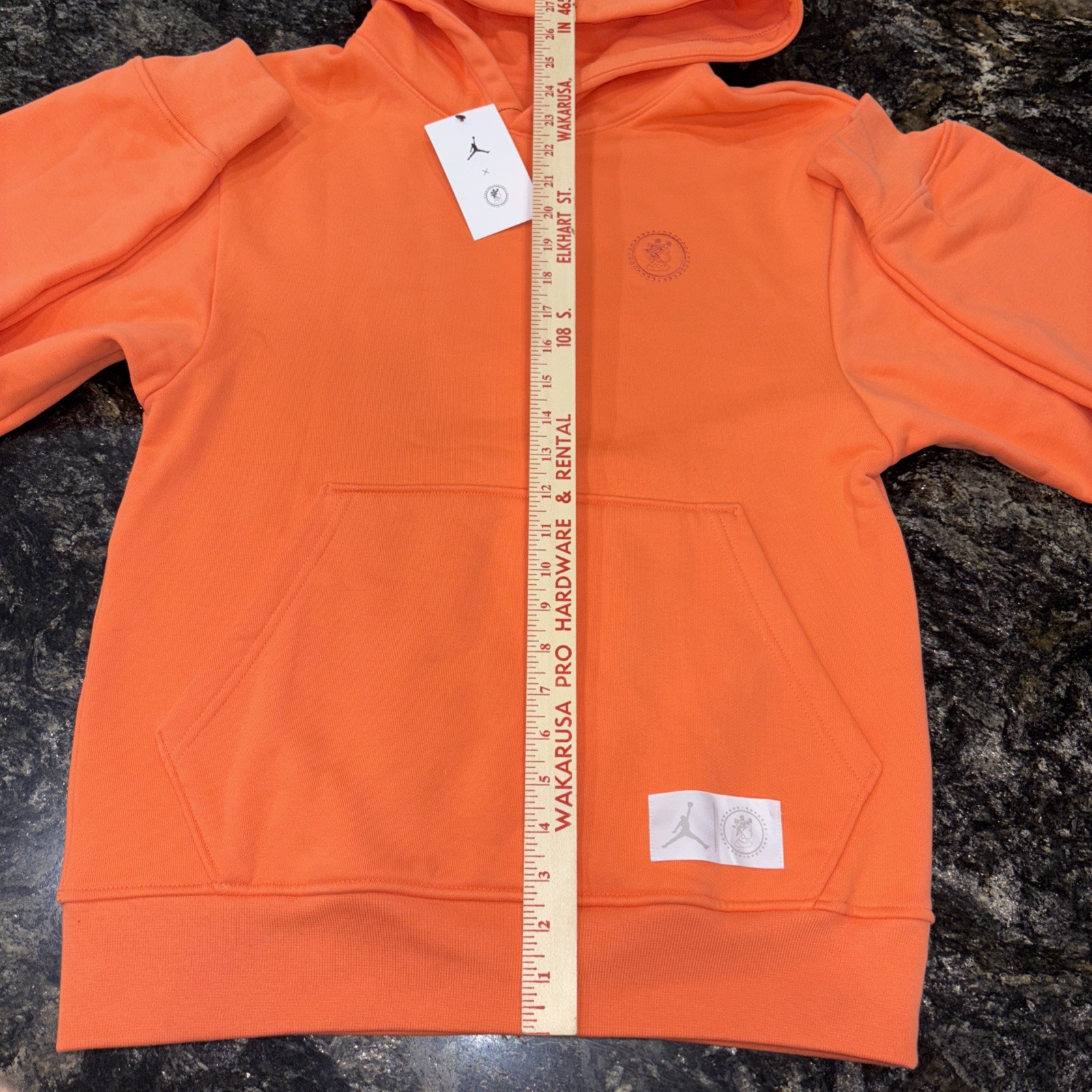 Jordan x Bephies Beauty Supply Women’s Hoodie Wild Mango DR1895-680 Size XS Nike