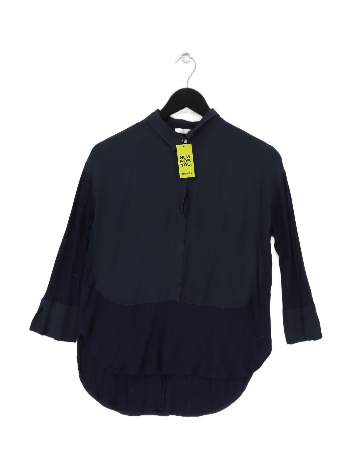 IBlues Women’s Shirt S Blue 100% Other Long Sleeve Collared Basic