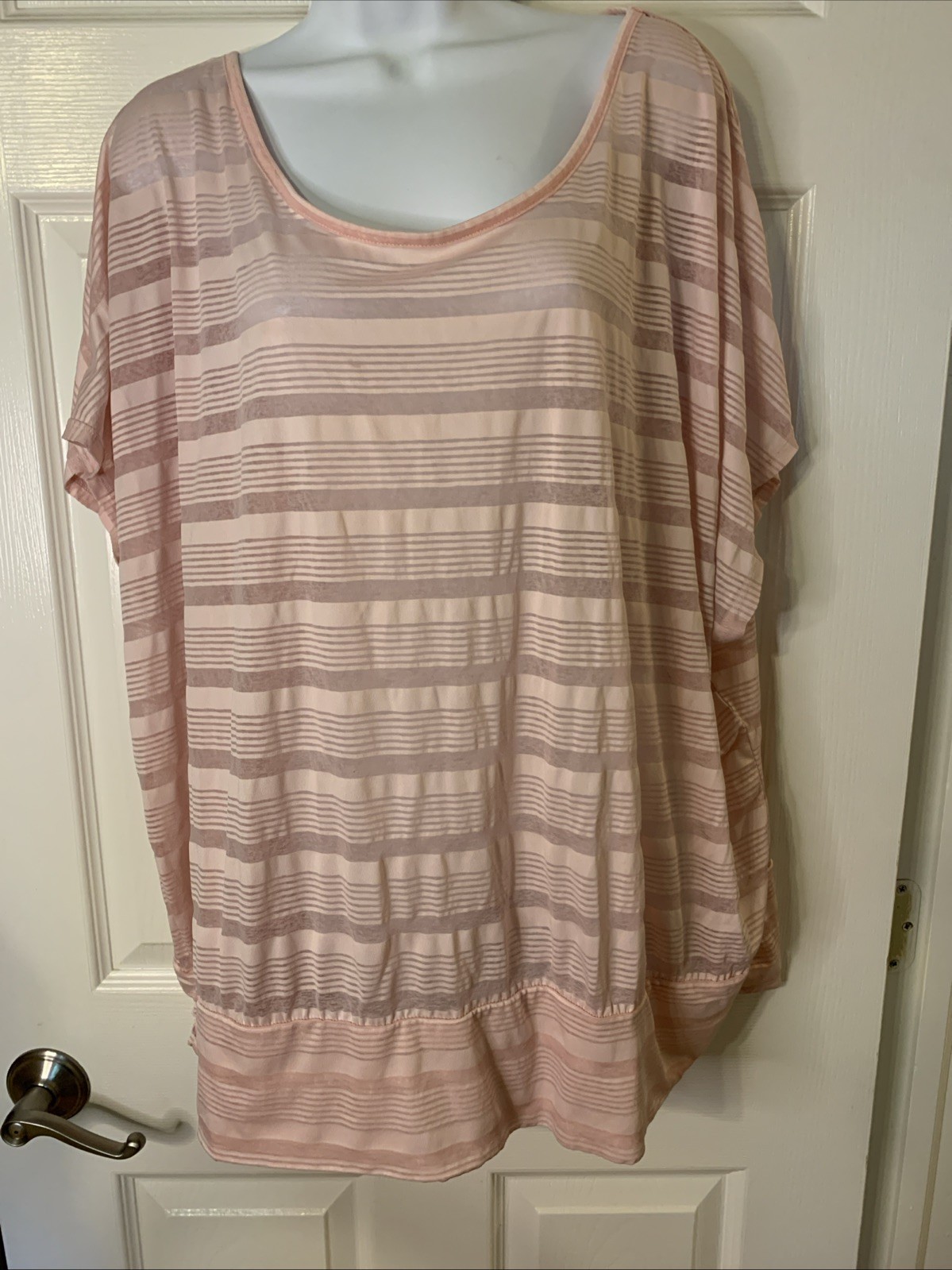 Pink Shear Top, See Photos For Size Tag Is Missing