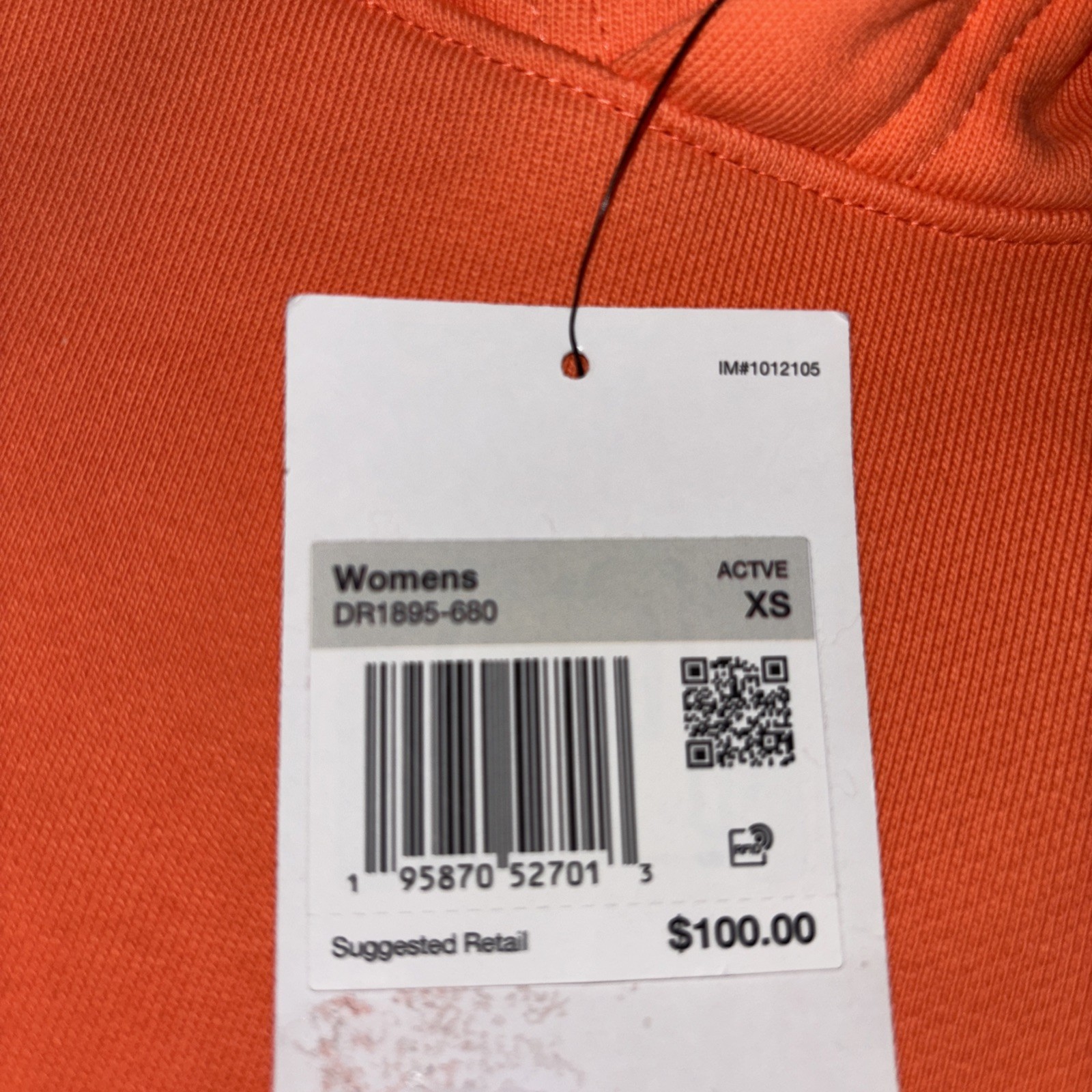 Jordan x Bephies Beauty Supply Women’s Hoodie Wild Mango DR1895-680 Size XS Nike