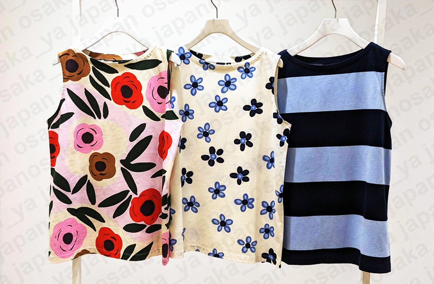 UNIQLO x Marimekko Graphic T-shirt (sleeveless) cotton XS-3XL 3Color Japan