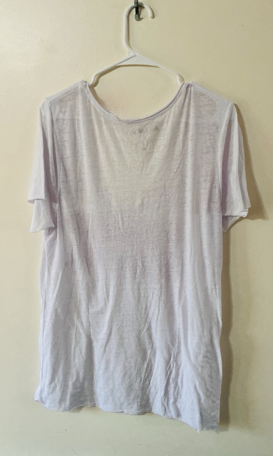 Woman’s Large Slouchy Top From MeanGirls Size XL White With Pink Letters