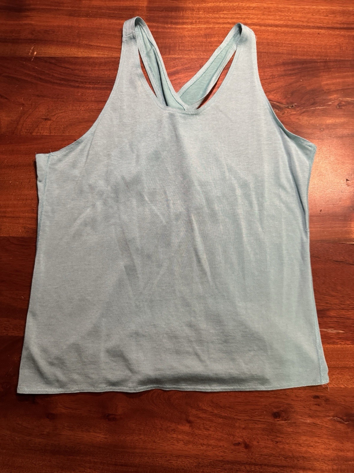 Carole Little St Tropez Wear Vintage Summer Criss Cross Rayon Tank Sz L
