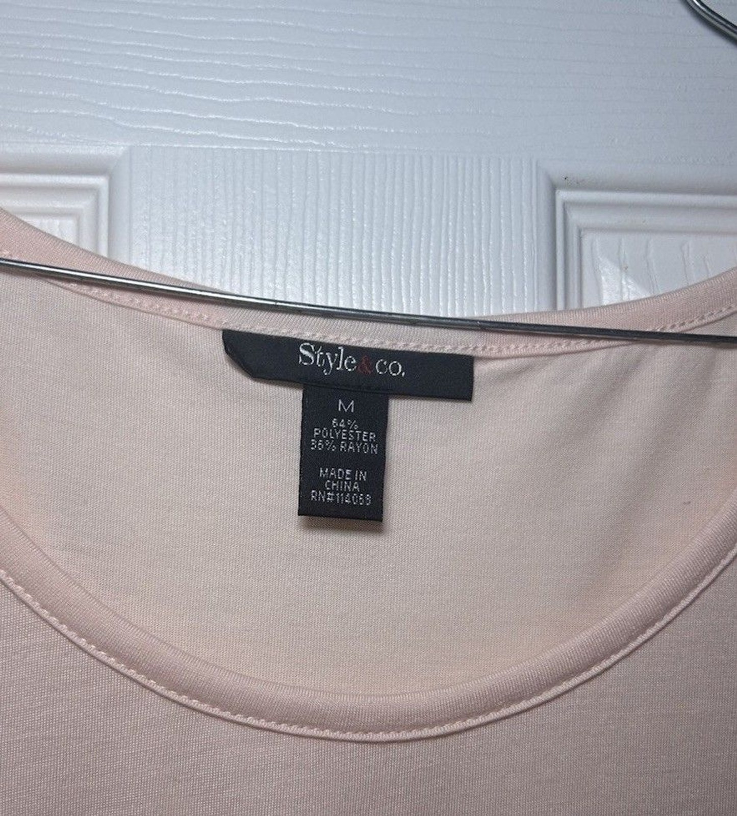 Style & Co Women’s Sleevless Tank Top Light Pink Size Medium NWOT