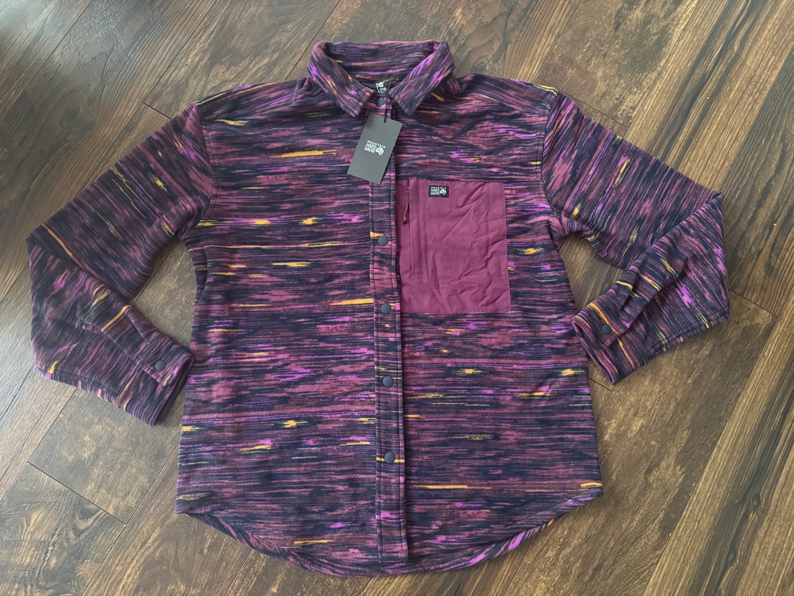 NEW Mountain Hardwear Microchill Shirt Jacket Womens Fleece Button Up SZ XL