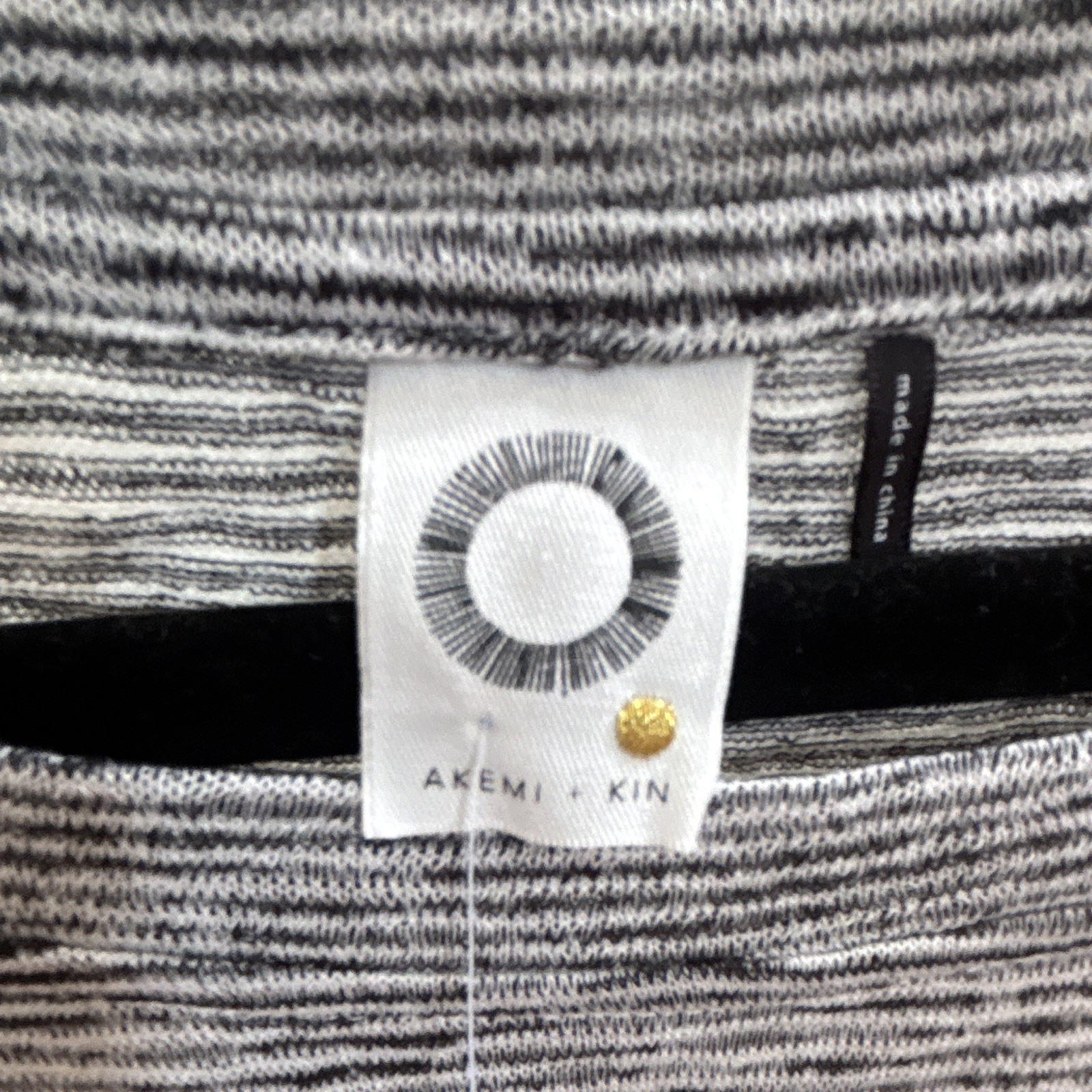 Anthropologie Akemi + Kin Women’s XL Gray Striped Knit Dolman Tee Eye NWT