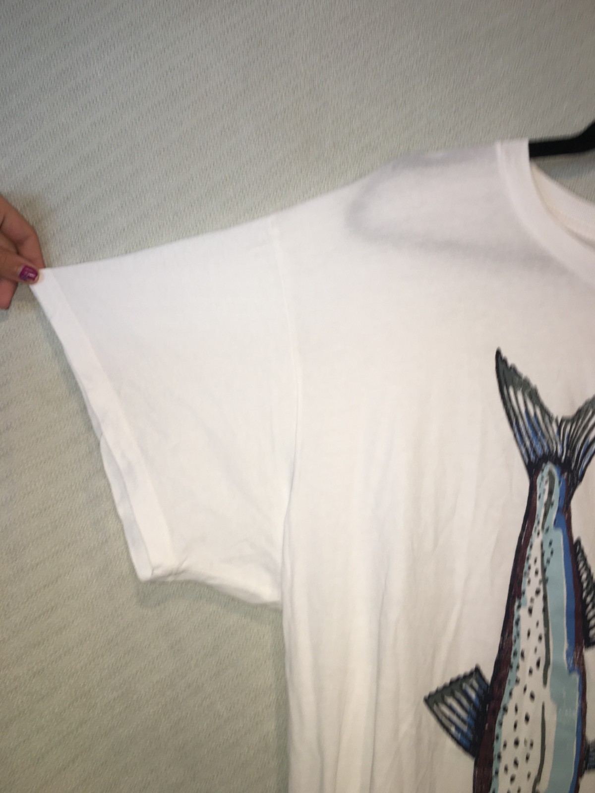 NEW W/TAG GIRL DANGEROUS SARDINES VINTAGE T-SHIRT ORGANIC COTTON GOTS WHITE SS