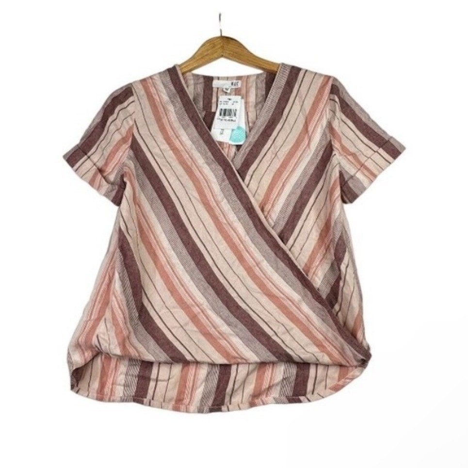 NWT KUT from the Kloth Striped Blouse sz XSP Multicolor