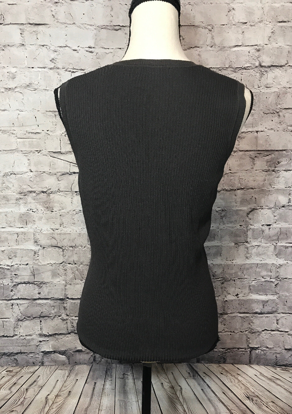 i.e. Women’s Brown Nylon Rayon Blend Sleeveless Pullover Cami Tank Top Size: M