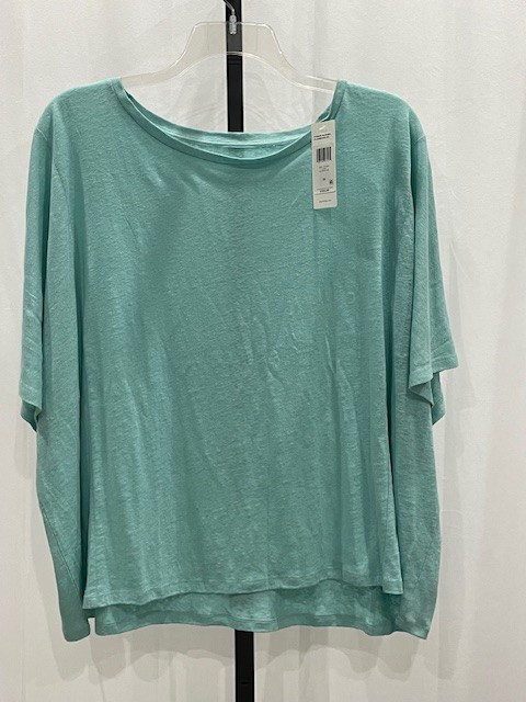 NWT! Eileen Fisher $128 3X ‘Capri’ Organic Linen Dolman Sleeve Tee Machine Wash