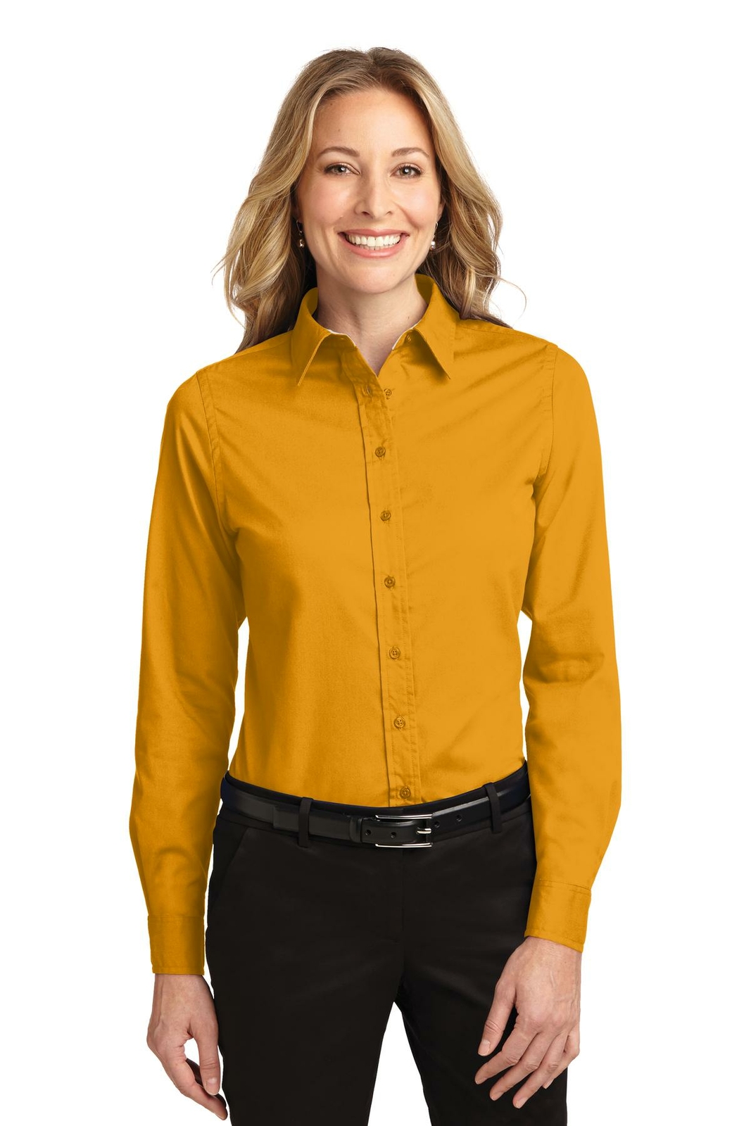 Port Authority L608 Womens Long Sleeve Button Down Easy Care Dress Shirt
