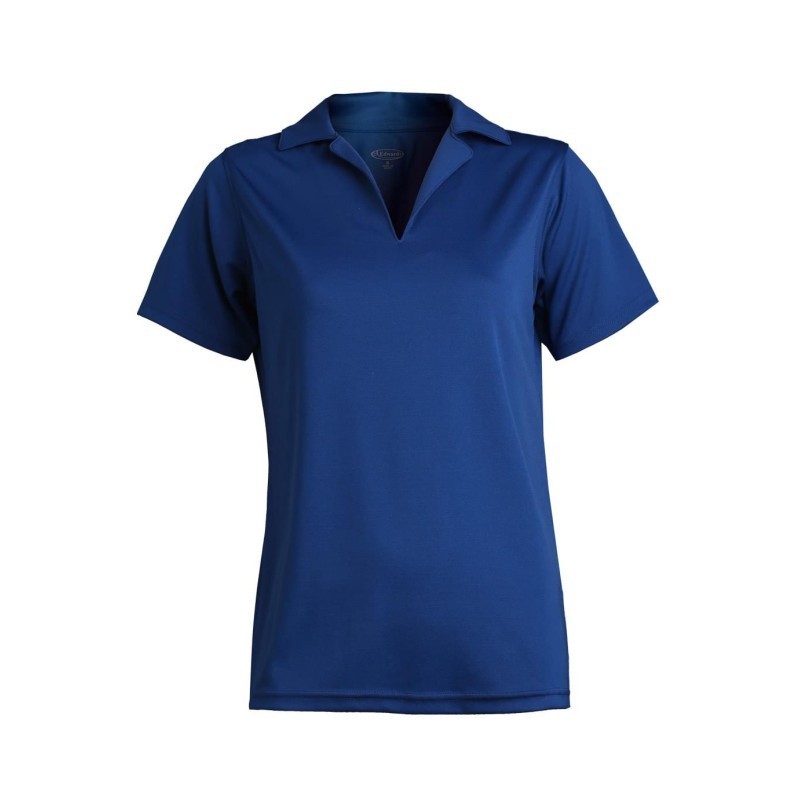 Edwards Style #5580 Woman’s Royal Blue Flat Knit Polo Shirt Size: Small
