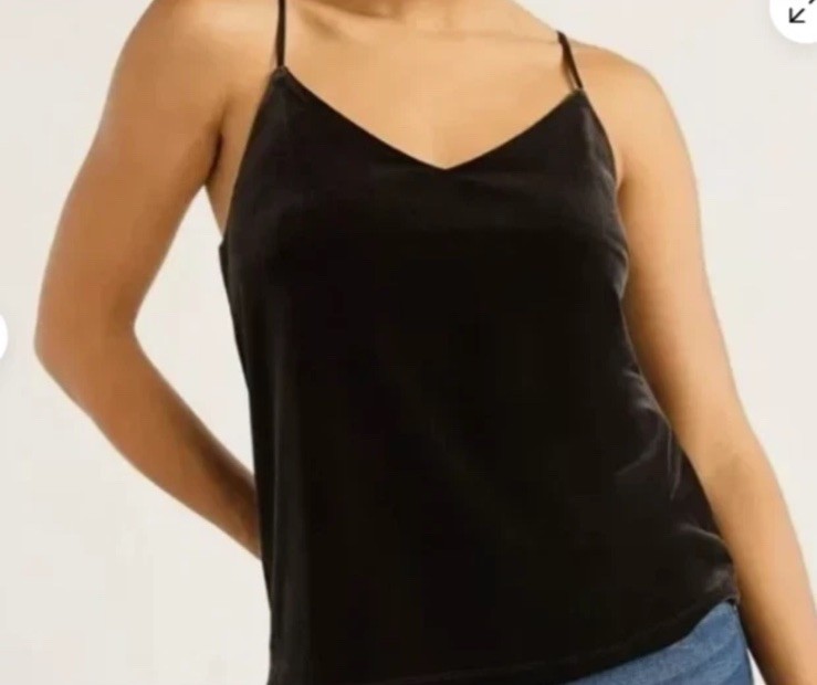 Sofia Jeans Women’s Velvet Tank Top Cami Black Size XXL (20) Nwt #C