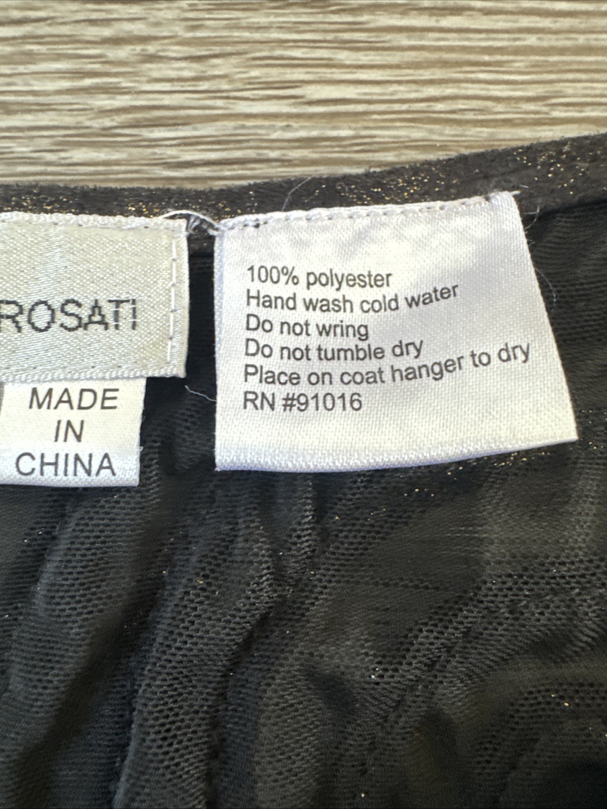 Alexandra Rosati Sleeveless Mesh Ribbon Top Size 6 Avant Garde Black Gold