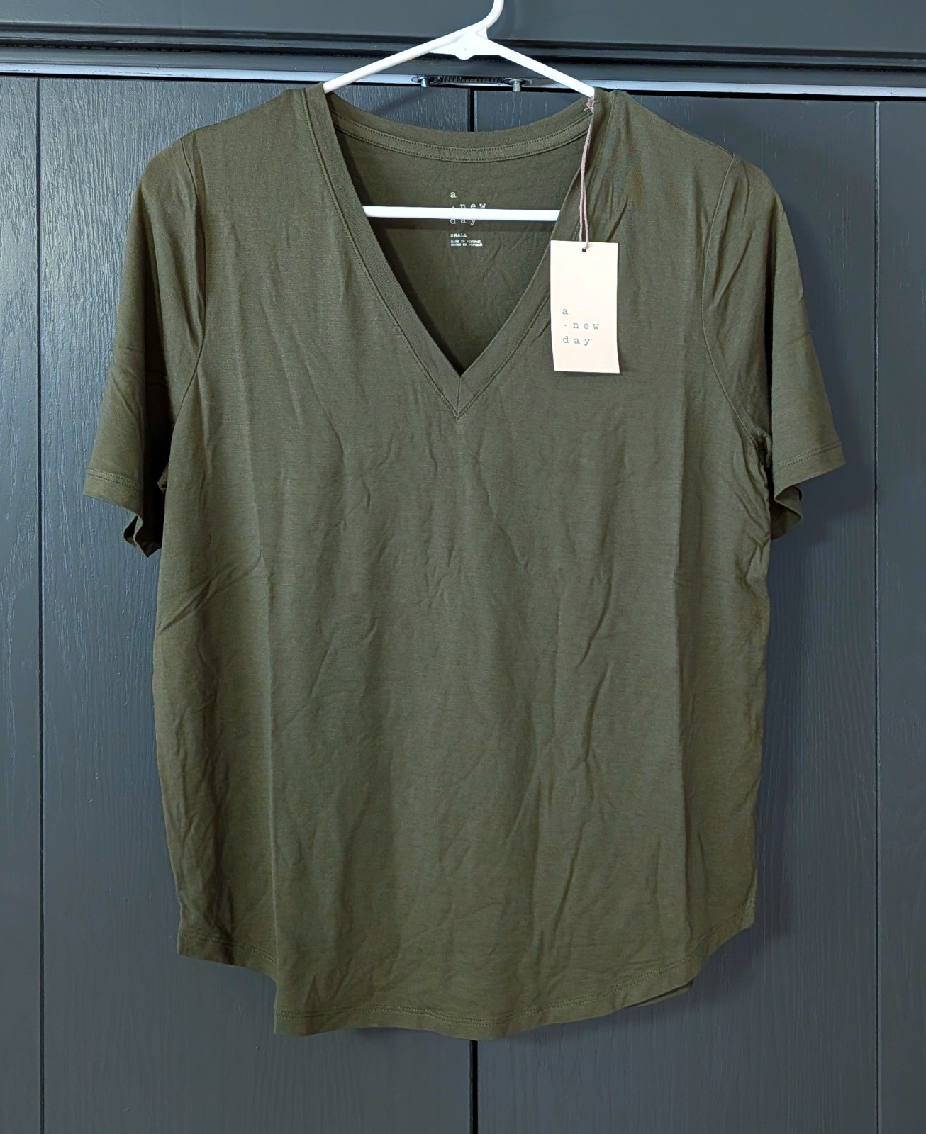 NWT A New Day Womens Tops T-shirt V Neck S L XXL Plus 1X 3X Pink Green White