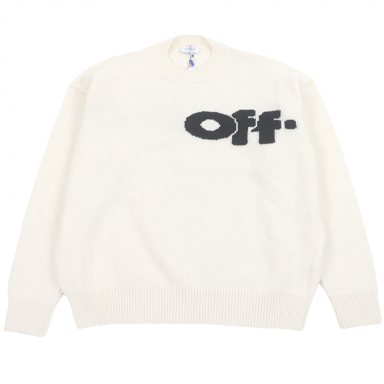 Off-White Wool Blend Knit Sweater – DUTY FREE