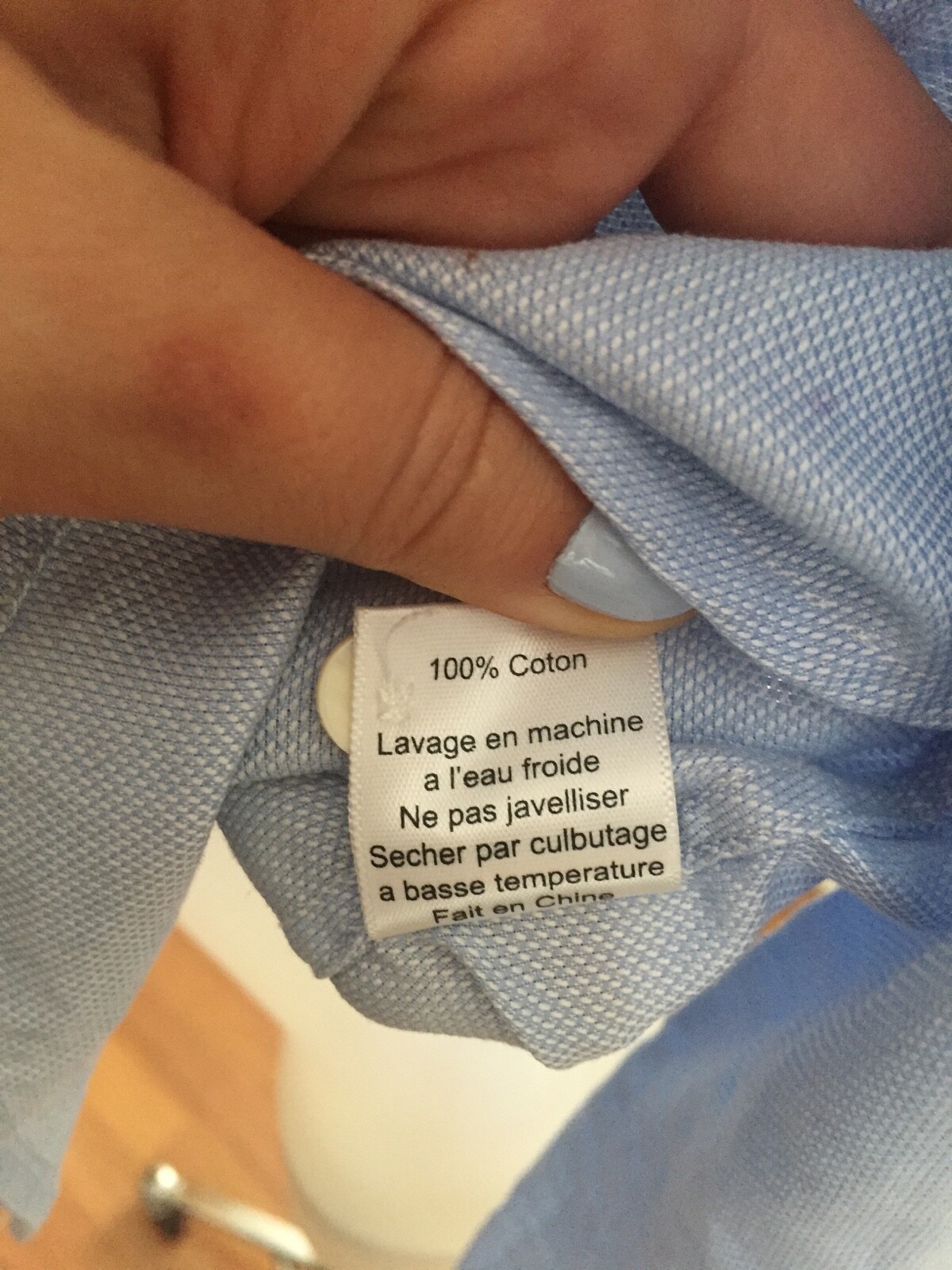 368686868 Sky Blue 100% Cotton Button Up Collar Shirt Blouse Retail $250