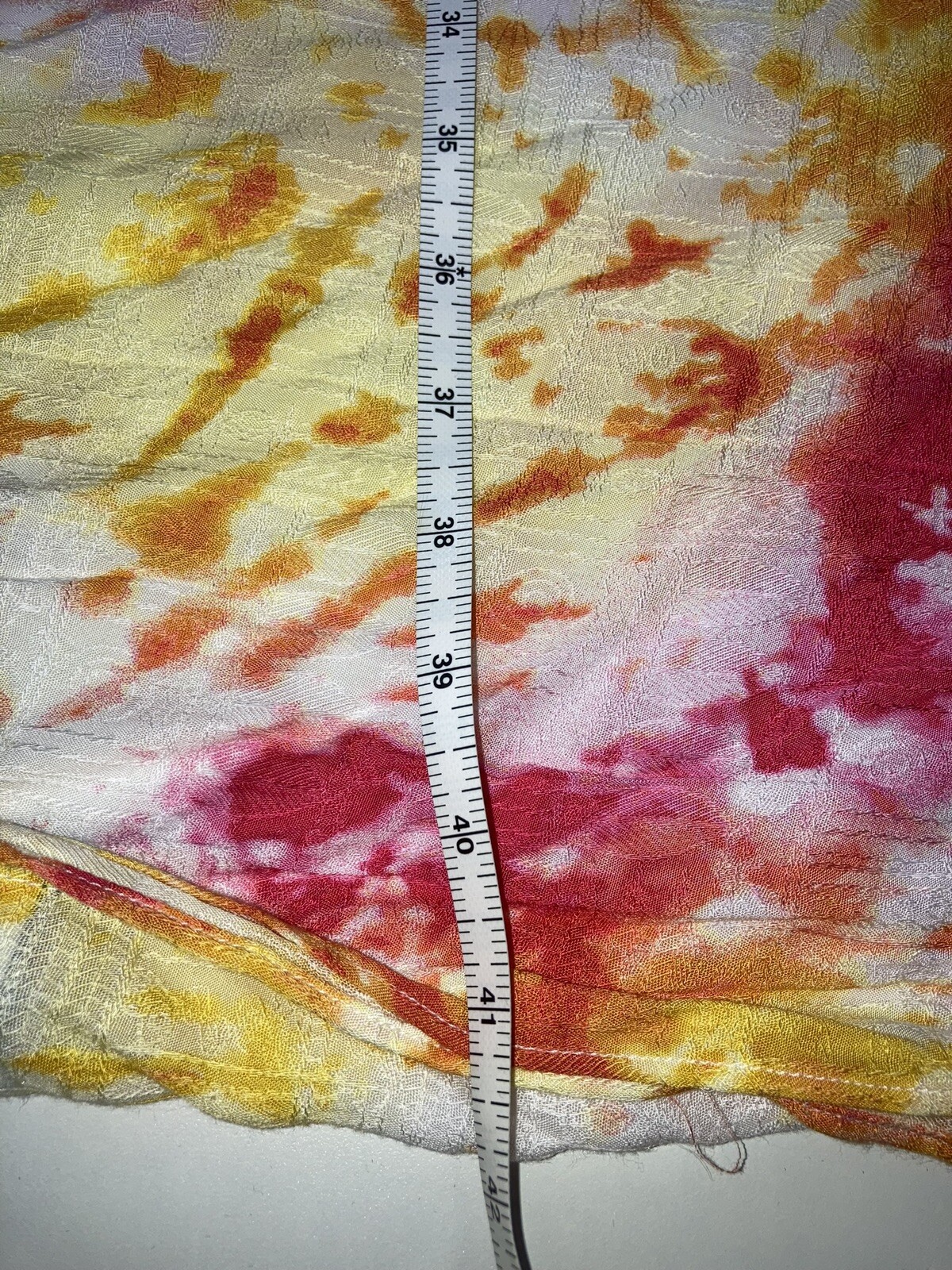 Torrid Pink Yellow Tie Dye Duster Kimono Wrap Cover Up Plus Size 3 3X 22/24 NWT