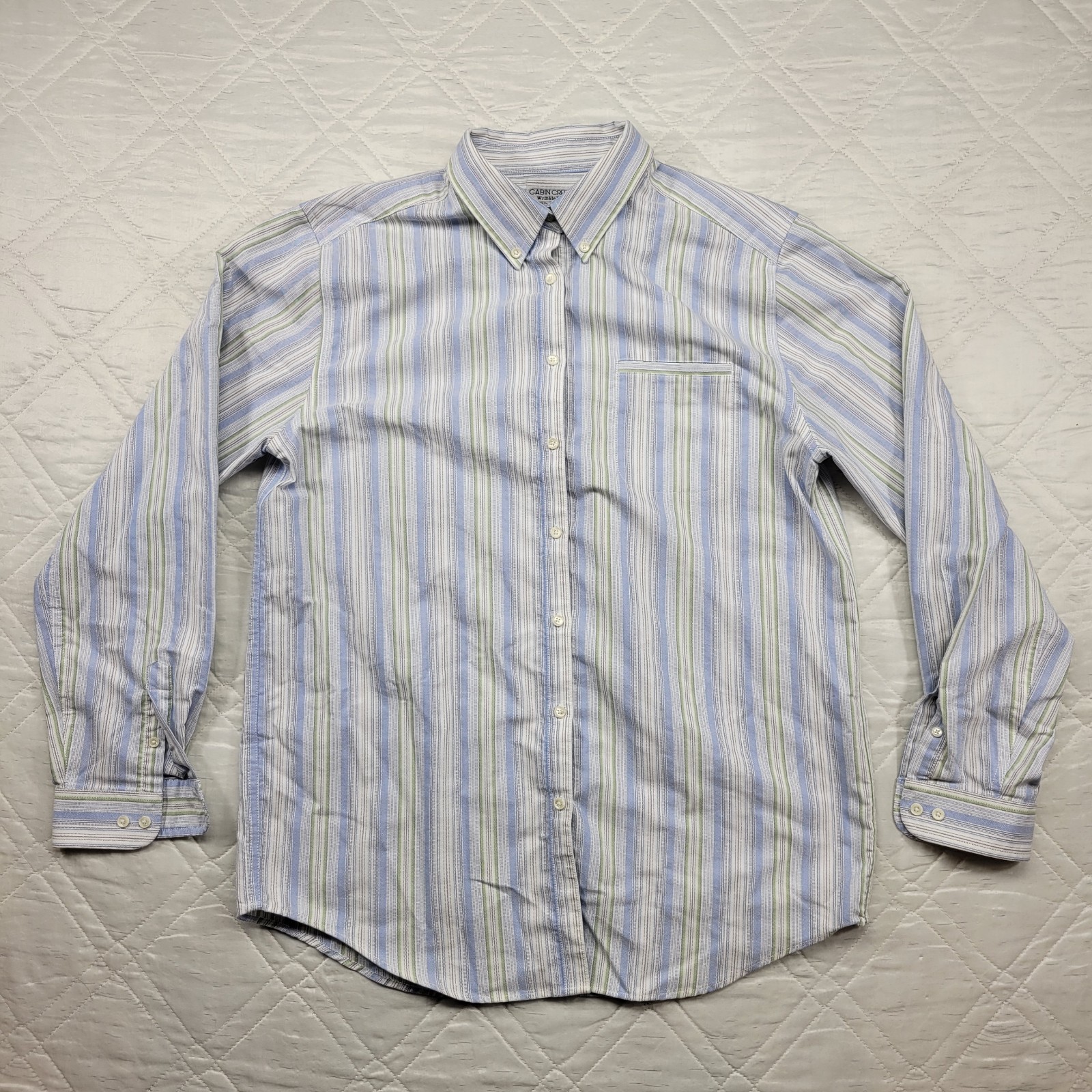 Cabin Creek Wrinkle Free Stain Repellent long sleeve dress shirt size 12T