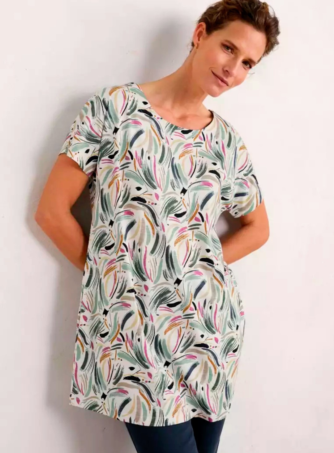 Seasalt Ocean Gaze Jersey Tunic Size 12 New Without Tags
