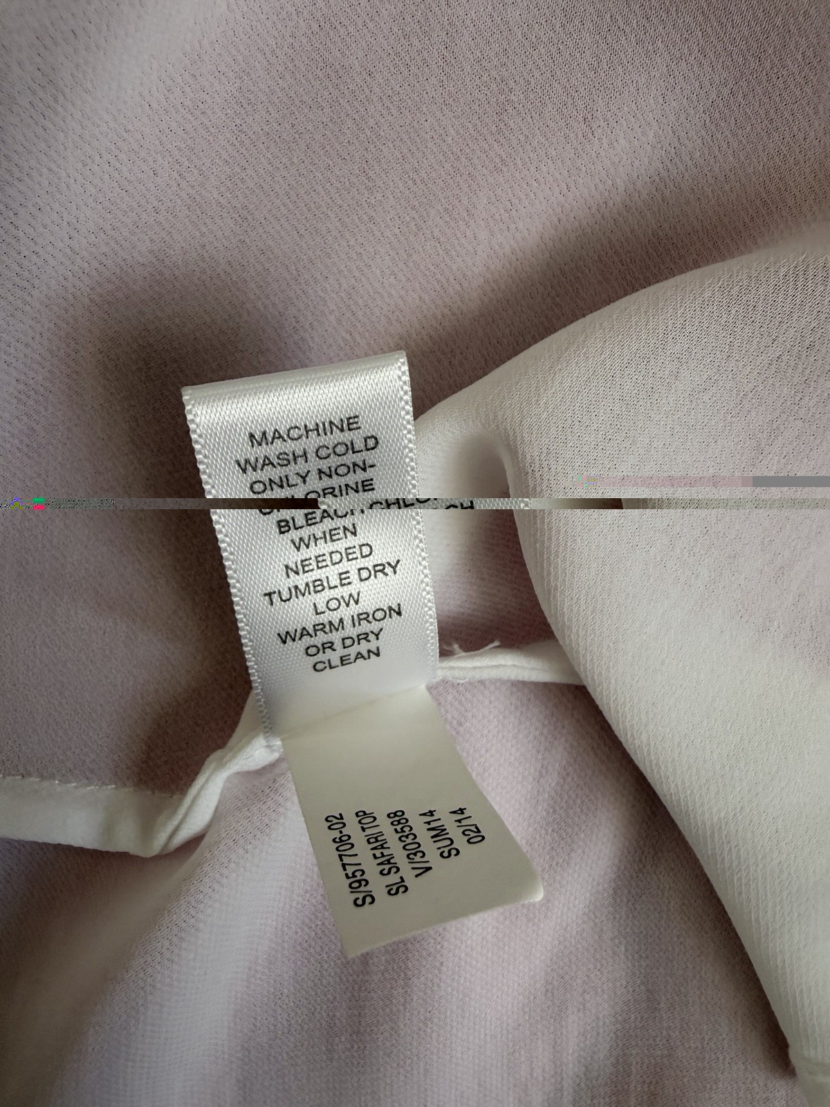 Banana Republic White Sleeveless Button-Front Collared Chiffon Blouse 2P