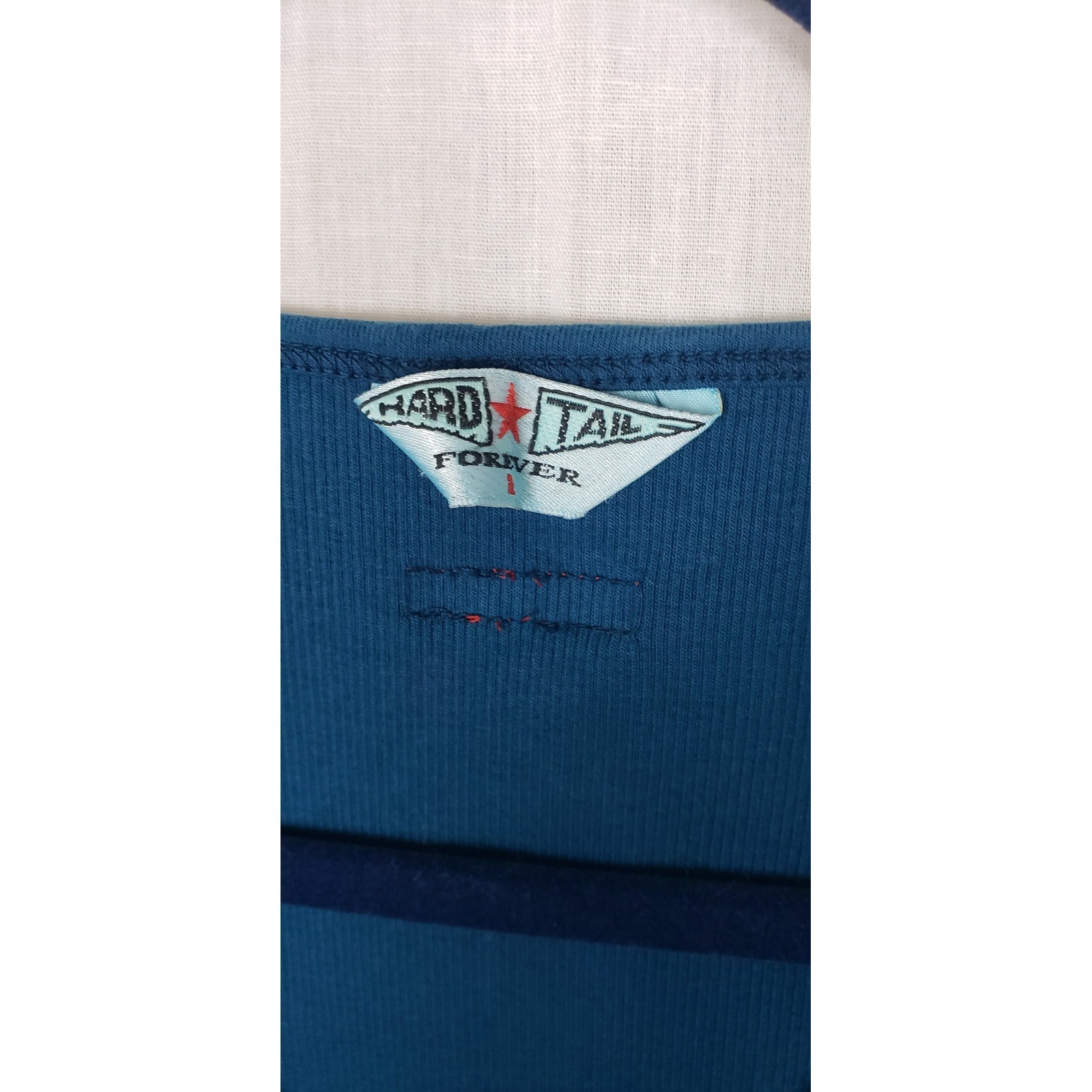 Hard Tail Forever V-Neck Ribbed Tank Top Bundle of 3 Blue Yellow L Casual Summer