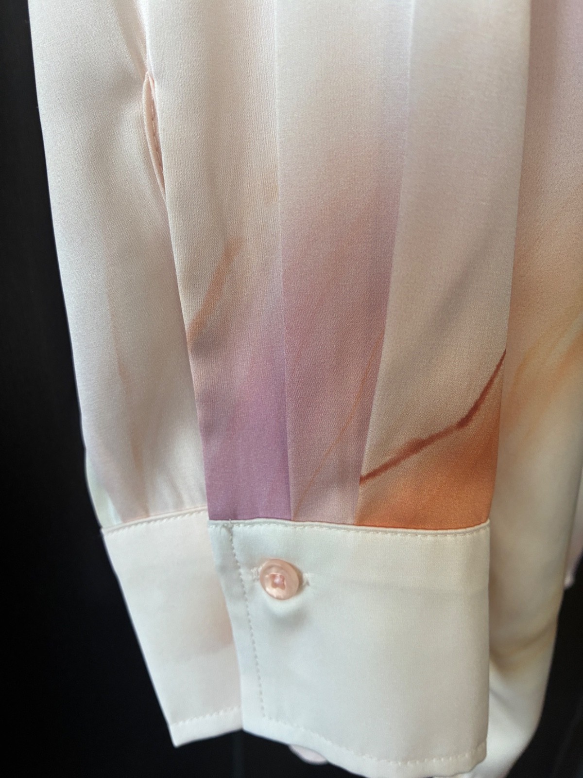 Rachel Zoe cream, watercolor blouse size medium