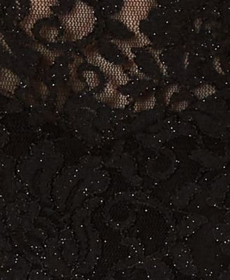 SEQUIN HEARTS Womens Black Long Sleeve Button Up Party Top Size: 9